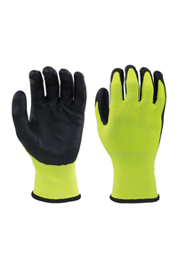 Product Latex Nitrile Coated Gloves Lime Green Ergoline base image