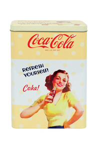 Product Δοχείο Τροφίμων Μεταλλικό Ψηλό Vintage Coca Cola Σε 3 Σχέδια ΟΕΜ base image