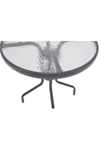 Product Round Metallic Table 60cm Grey Ankor 799213 base image