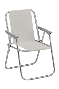Product Καρέκλα Παραλίας Πτυσσόμενη Γκρι S1526012 base image