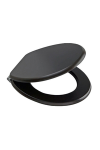 Product MDF Toilet Seat Cover Black Ashley Housewares BB-TS504 base image