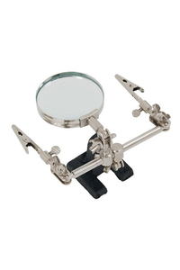 Product Soldering Stand With Clpams And 60mm Magnifying Glass Neilsen CT1925 base image