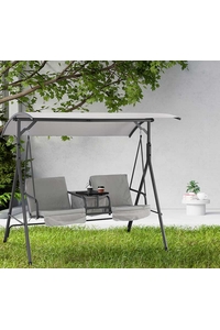Product Outdoor Swing 2-Seat Grey 165x110x170cm KRE6762 base image