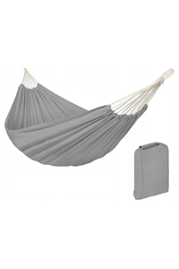 Product Fabric Hammock With Metal Rings Gray Garden Line HAM2542 base image