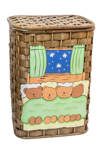Product Wicker Storage Basket "Teddy bears/Stars" 41770 base image