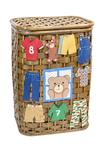 Product Wicker Storage Basket "Teddy bear/Clothes" 41778 base image