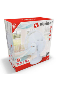 Product Table Fan 30cm 38W White Alpina 17254 base image