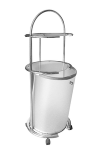 Product Laundry Basket With Wheels White Asco 5492 base image