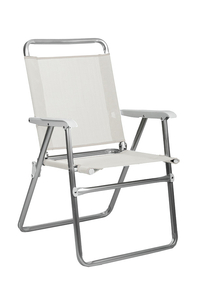 Product Aluminium Folding Beach Chair Ecru DC3018-W base image