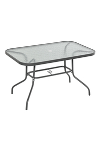 Product Rectangular Metallic Table Charcoal 120x70x70cm 21089-120 base image
