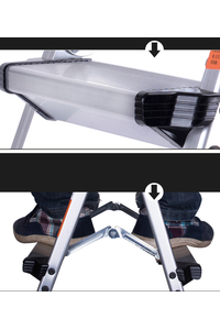 Product Foldable Aluminium Step Ladder 2x4 Steps Magnem base image