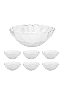 Product 7 Pcs Glass Bowls Set Fern base image