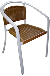 Product Καρέκλα Αλουμινίου Λευκή base image