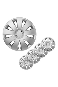 Product Wheel Cover Set Aura Silver 14" 4 Pcs 310816S base image