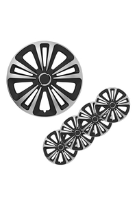 Product Wheel Cover Set Terra Silver/Black 13" 4 Pcs 310862S base image