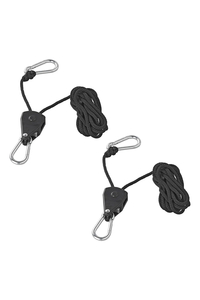 Product 2 pcs Pulley Hoists With Ratchet & Rope ProPlus 320054 base image