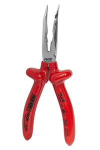 Product Curved Nose Flat Tip Pliers 205mm VDE NWS 720207 base image