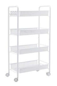 Product 4 Tier Kitchen Trolley White Roco base image