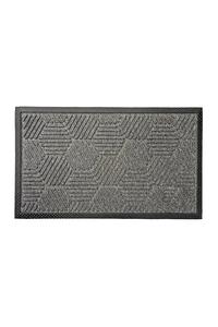 Product Front Door Mat "Hexagon" Grey 40x60cm base image