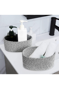 Product Grey Cotton Basket Set 3 Pcs "Ethinc" base image