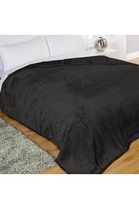 Product Κουβέρτα Fleece Βελούδο 150x220cm Μαύρο base image