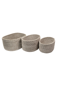 Product Baige Cotton Basket Set 3 Pcs "Ethinc" base image