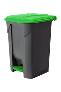 Product Garbage Bin Charcoal / Green 80Lt base image