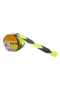 Product Self-Adhesive Reflective Tape Yellow Fluo - Black 50mmX5m Highpower HP-1395 base image