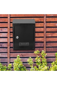 Product Mail Box Metal Black 21x6x30cm base image