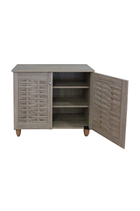 Product Shoe Rack With 2 Doors 77x34x68cm Sonoma Oak base image