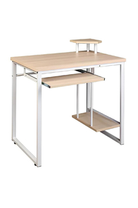 Product PC Desk White/Beech MDF 85x55x76/87cm base image